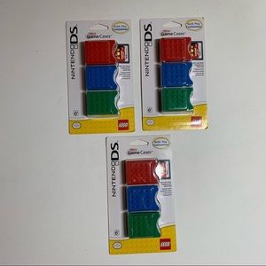 Nintendo DS Lego Brick Storage Game Cases 3 pkgs of 3 New